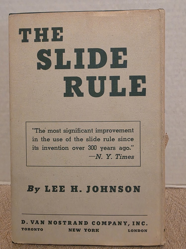 The Slide Rule - Johnson - Math/Engineering (HC, 1955)