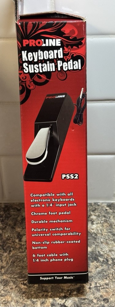 Proline Professional Keyboard Sustain Pedal PSS2