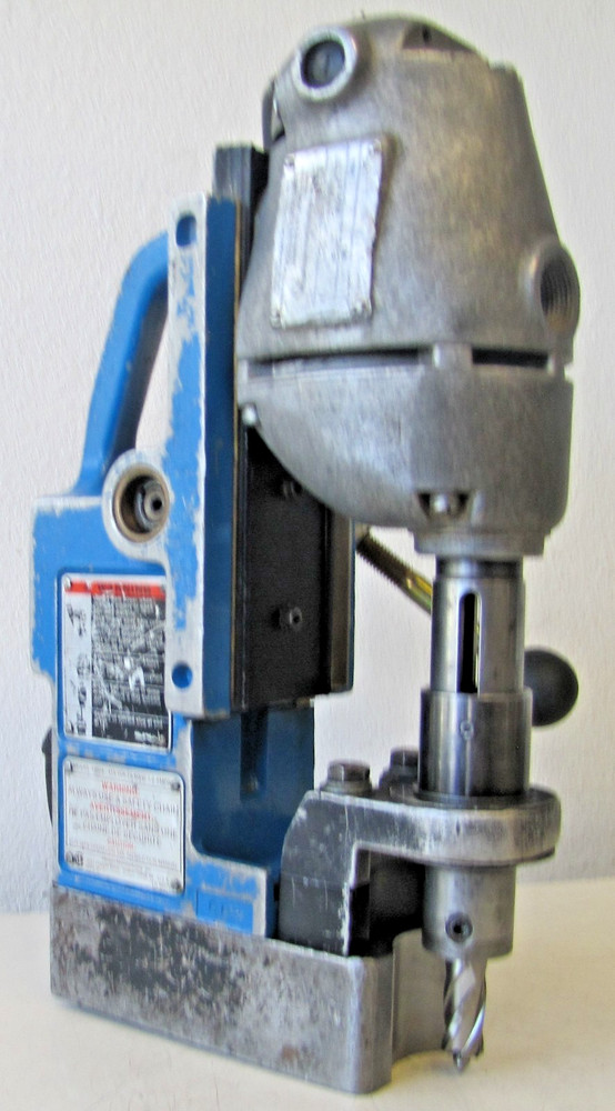 Hougen Rotabroach 10904 Mag Portable Magnetic Drill Press With Extra Bits 115V