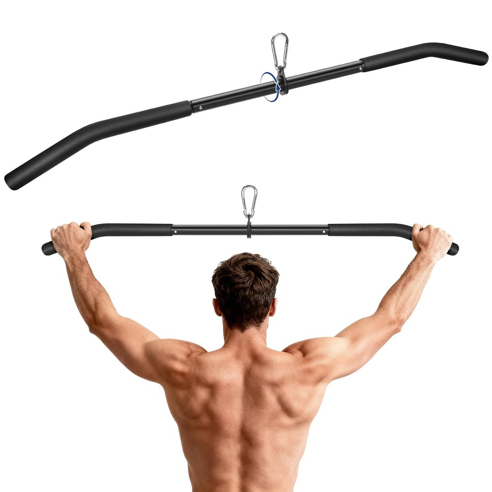 39.7 Inch LAT Pulldown Bar Full Rotation Cable Machine Curl Tricep Press Down
