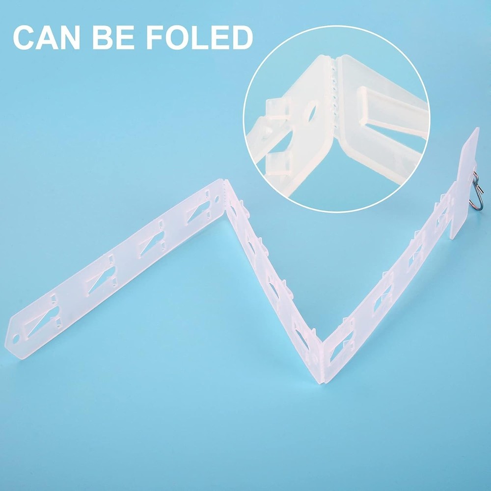 12 Pack Hanging Merchandise Strips with S Hooks – Versatile Retail Display