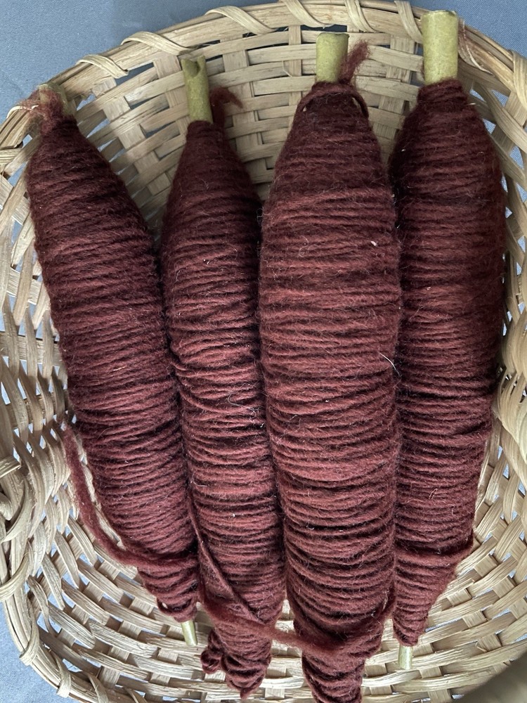 Wool Spools For Weaving ?? - 4 Spools- Brown