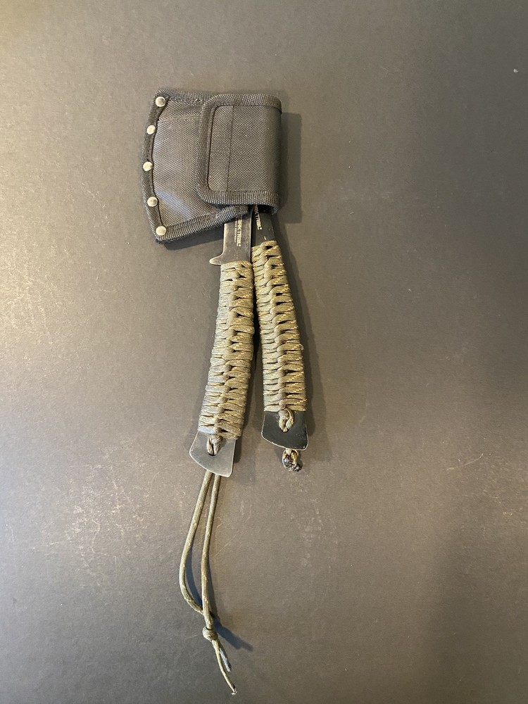 Two Ozark Trail Paracord Axe Hatchets