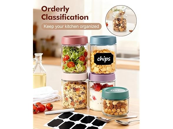 Cozyverge Overnight Oats Containers, 6 Pack