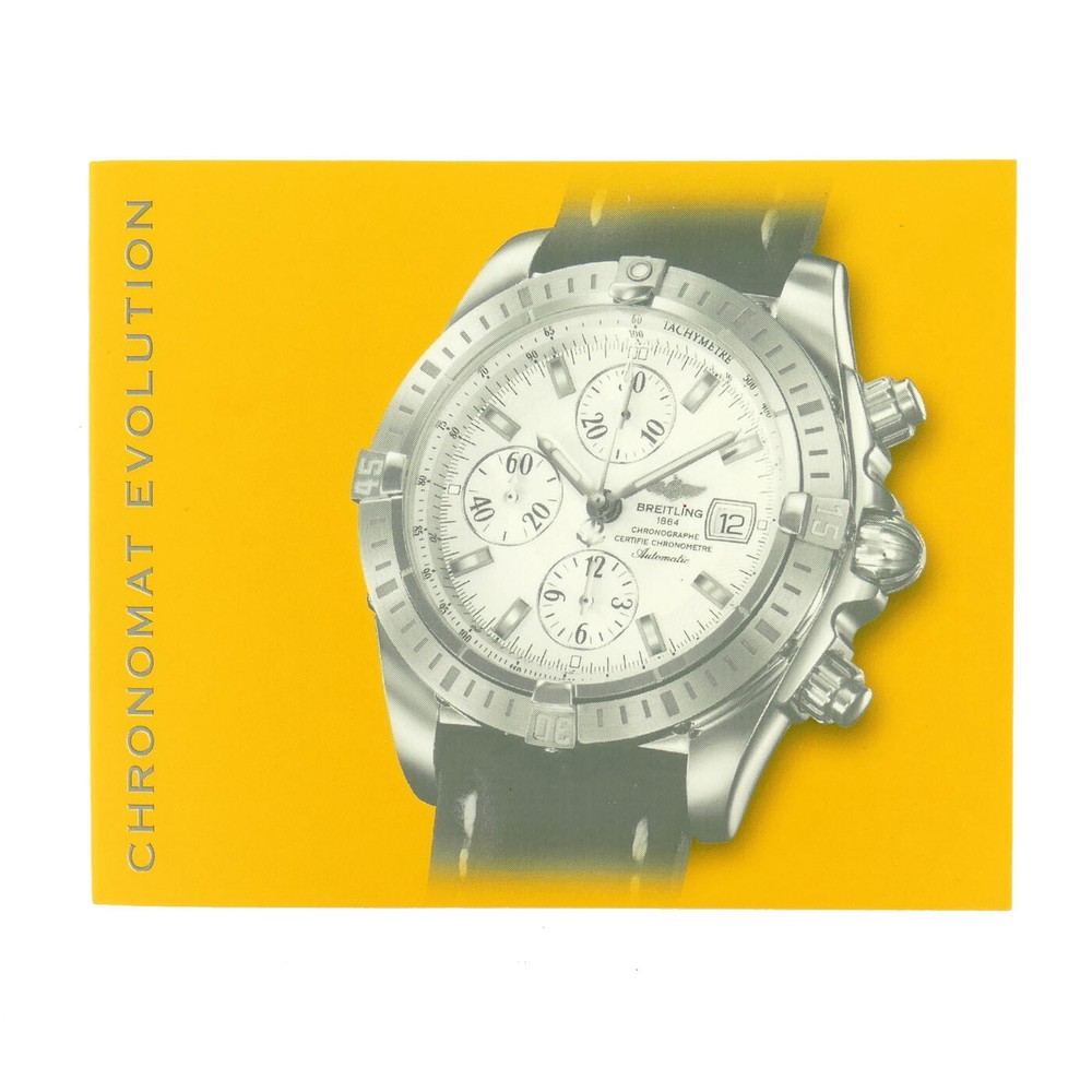 BREITLING CHRONOMAT EVOLUTION INSTRUCTION MANUAL
