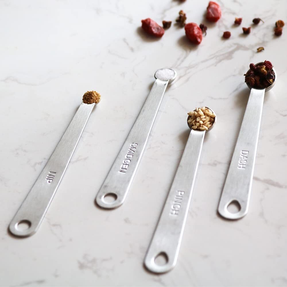 2pcs 1/32 Teaspoon1/32tsp Smidgen Single Tiny Measuring Spoon Small Individual