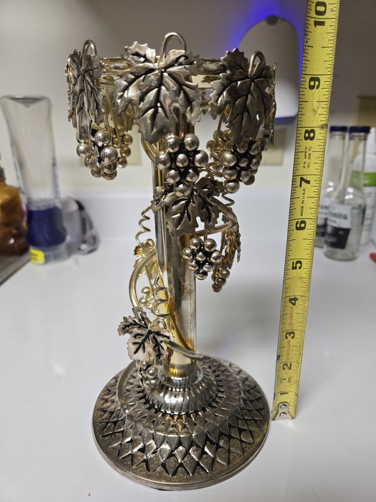 9.5vintage Silversmith Silver Plated Candlestick Holder