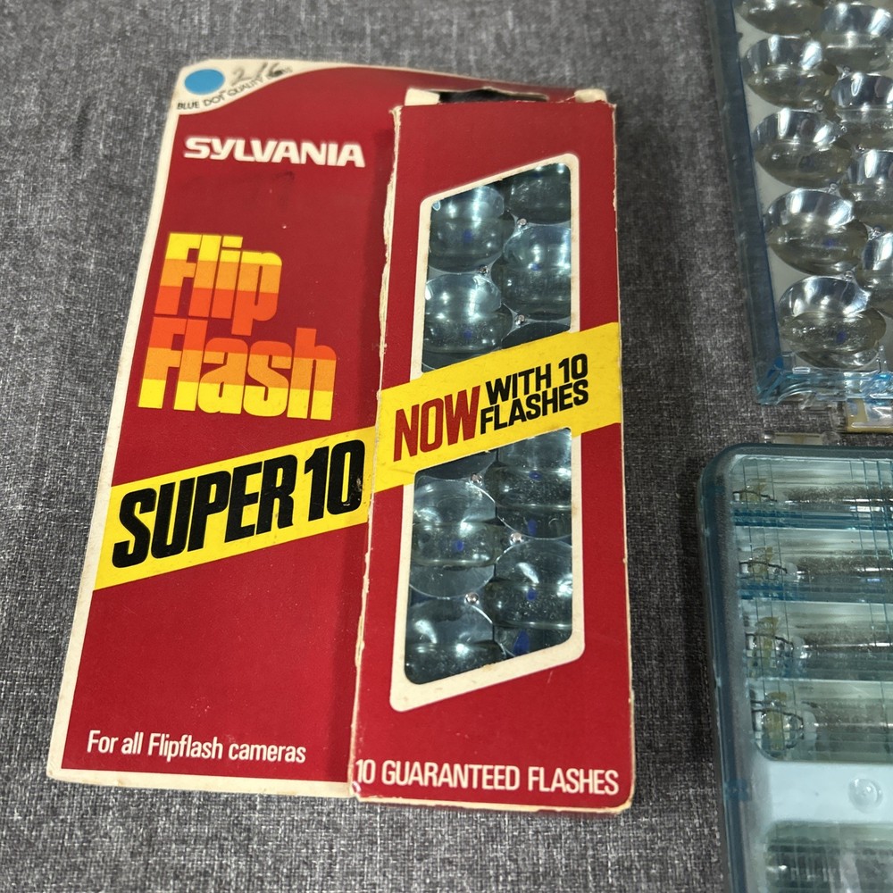 Sylvania Flip Flash Super 10 Blue Dot Flipflash+MISC. GE 8 Flash **