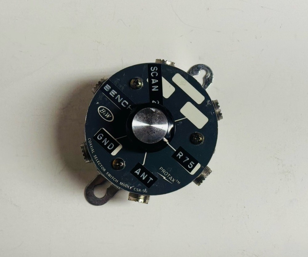 B&W CSR-5G Coax Switch 5 Position - Tested