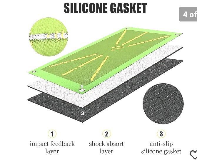 8PC/Set Golf Training Mat for Swing Detection Batting Practice Training Aid Game