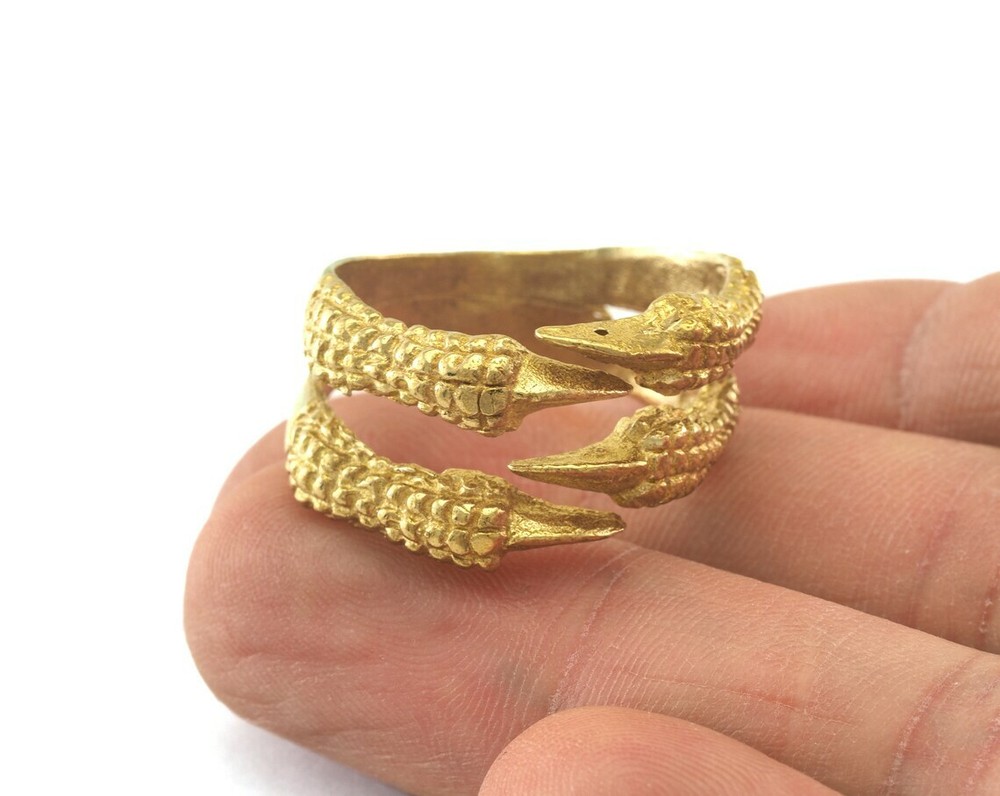 Claw Ring Adjustable Ring Raw brass 11US size Adjustable 2634