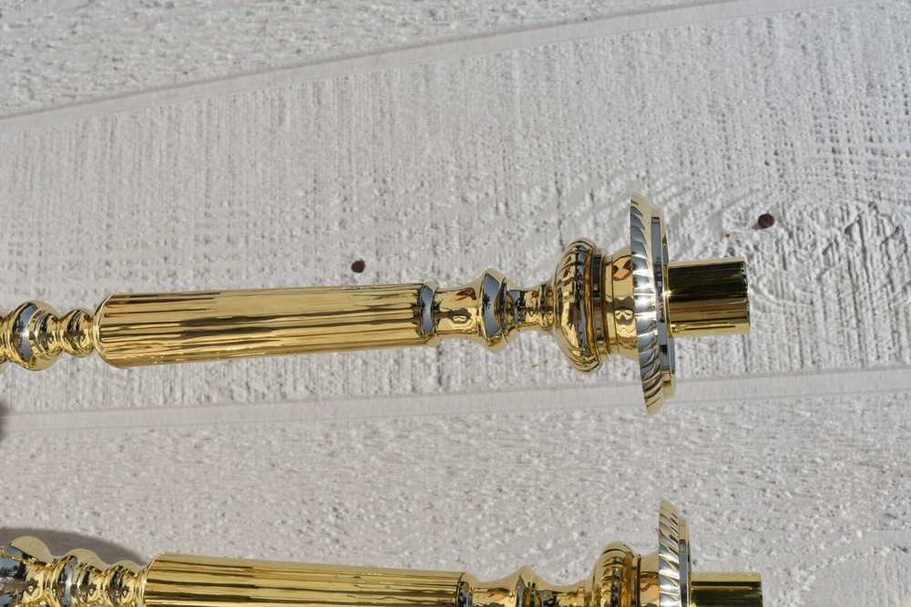 Altar Candlesticks and Altar Cross Set