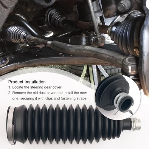 Car Inner Tie Rod Boot with Clips/Fastening Straps Replacement OEM