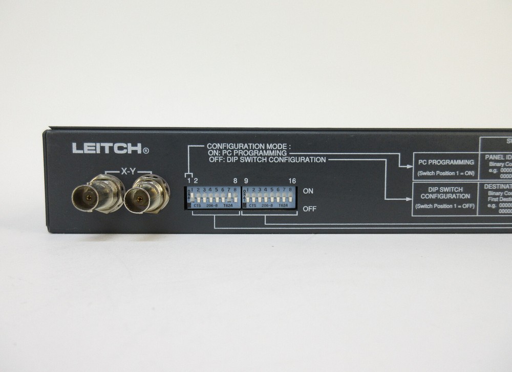 Leitch RCP-32X1P 1RU Remote 32x1 Programmable Push Button Switch Panel