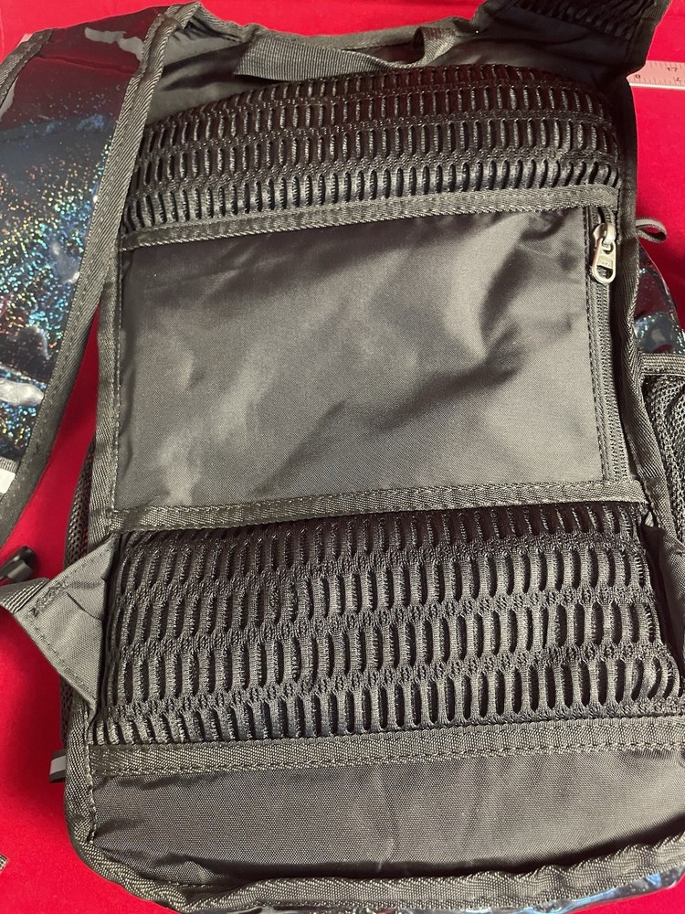 REINOS Hiking Hydration Backpack Black Multicolor Multiple Compartments Mesh