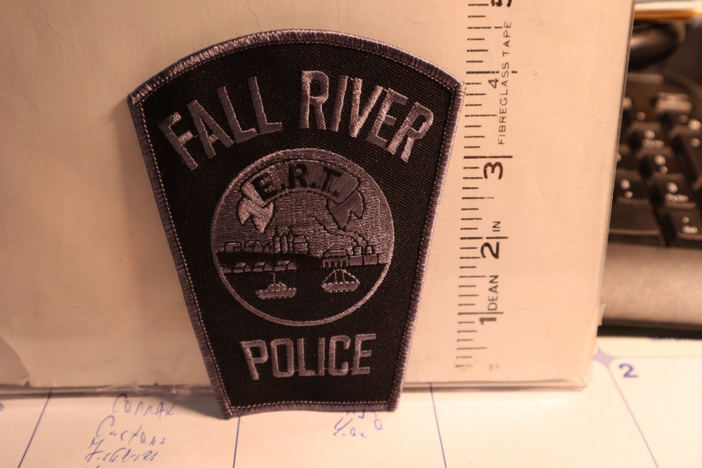 police patch  FALL RIVER POLICE MASSACHUSETTS  SUBDUED