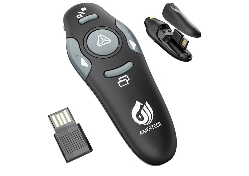 AMERTEER Wireless Presentation clicker for PowerPoint Presentations