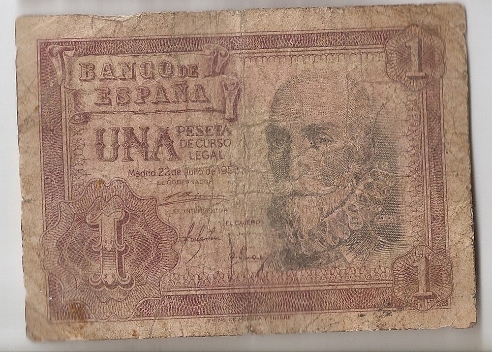 Spain 1 peseta 1953