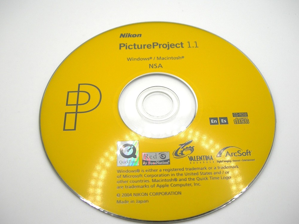 Nikon Picture Project 1.1 Windows & Mac CD-Rom