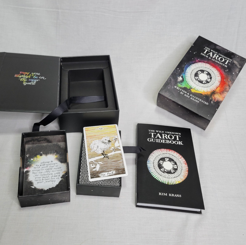 The Wild Unknown Tarot Deck & Guidebook Kim Krans Box Set