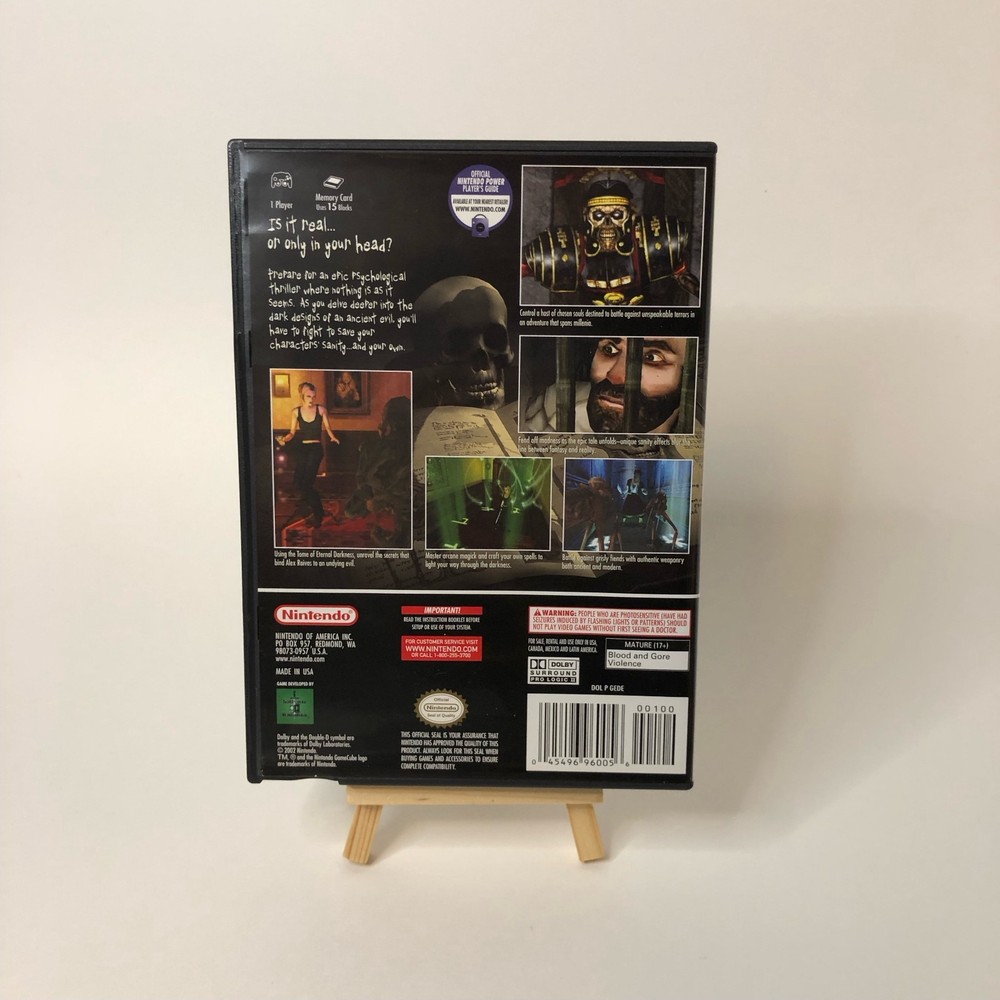 Replacement Case and Manual Only for Eternal Darkness Nintendo GameCube