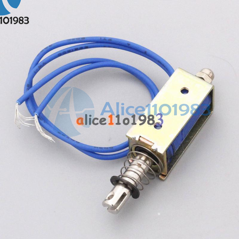 DC6V/12V/24V Push Pull Type Open Frame Solenoid Electromagnet Reset 10mm 5N/2N