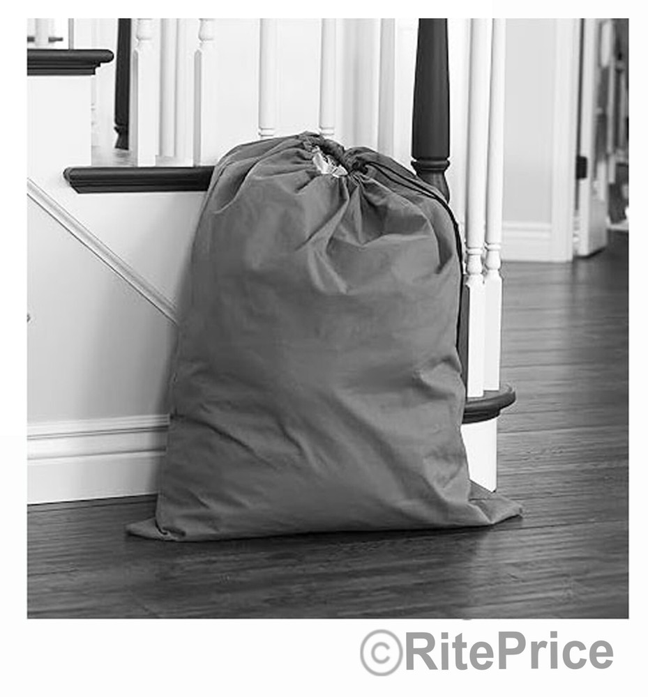 Large 29"X40" Laundry Bag Washable Heavy Duty Locking Drawstring Bag (2 Pack)