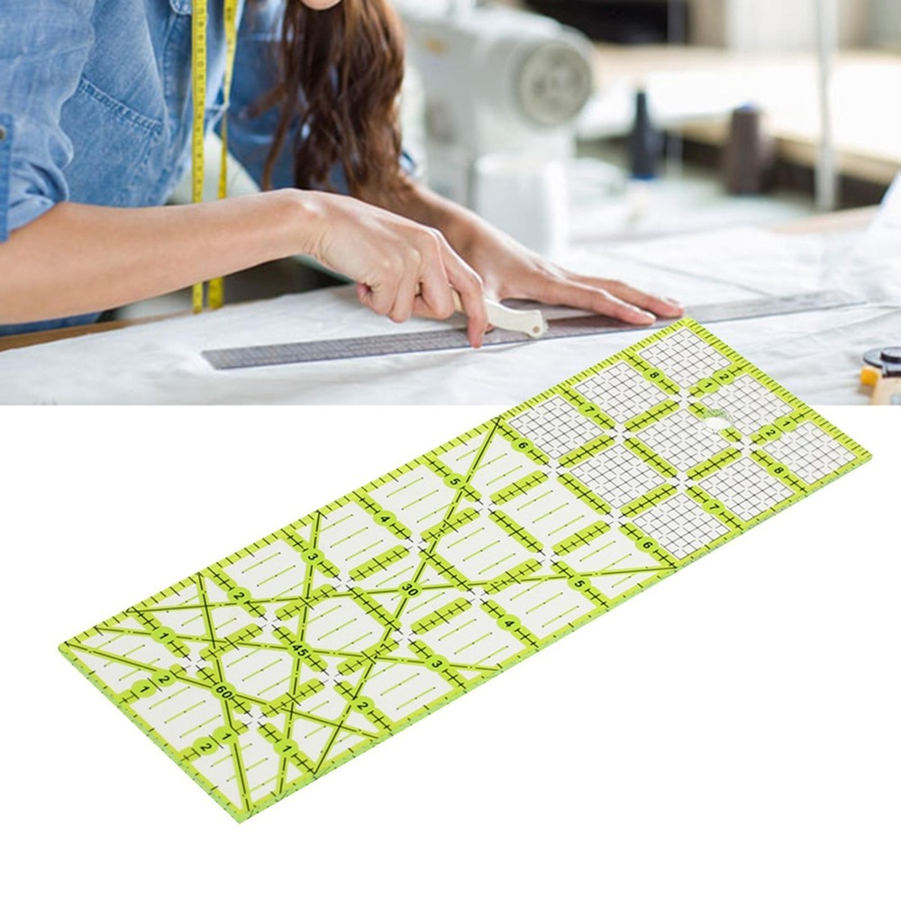 Creative Rectangle Quilt Ruler Quilting Template Patchwork Domestic Sewing