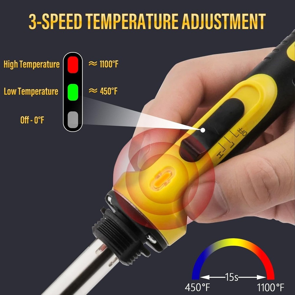 Kit, 3-Speed Temperature Control Plastic Welding Kit, Professional Plastic We...
