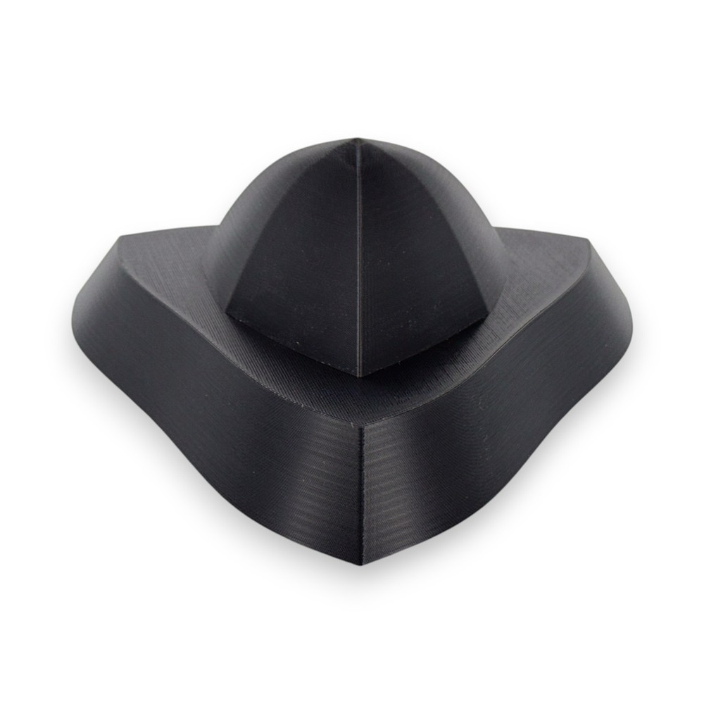 Rendlesham UFO Model | 3D Printed Triangular Flying Saucer | Black PLA | 4–10"