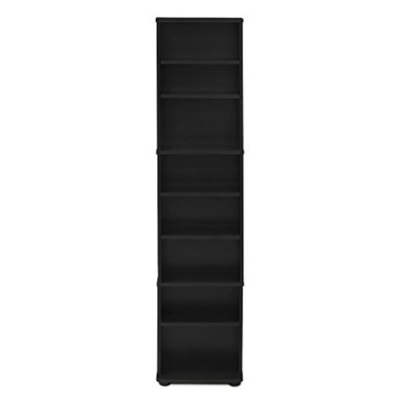 Space Saving Multimedia Storage Tower W/ Adjustable Shelves & Display Rack New