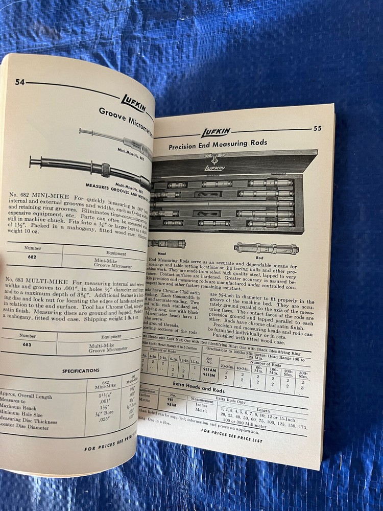1960’s Lufkin Precision Tools Catalog No. 9