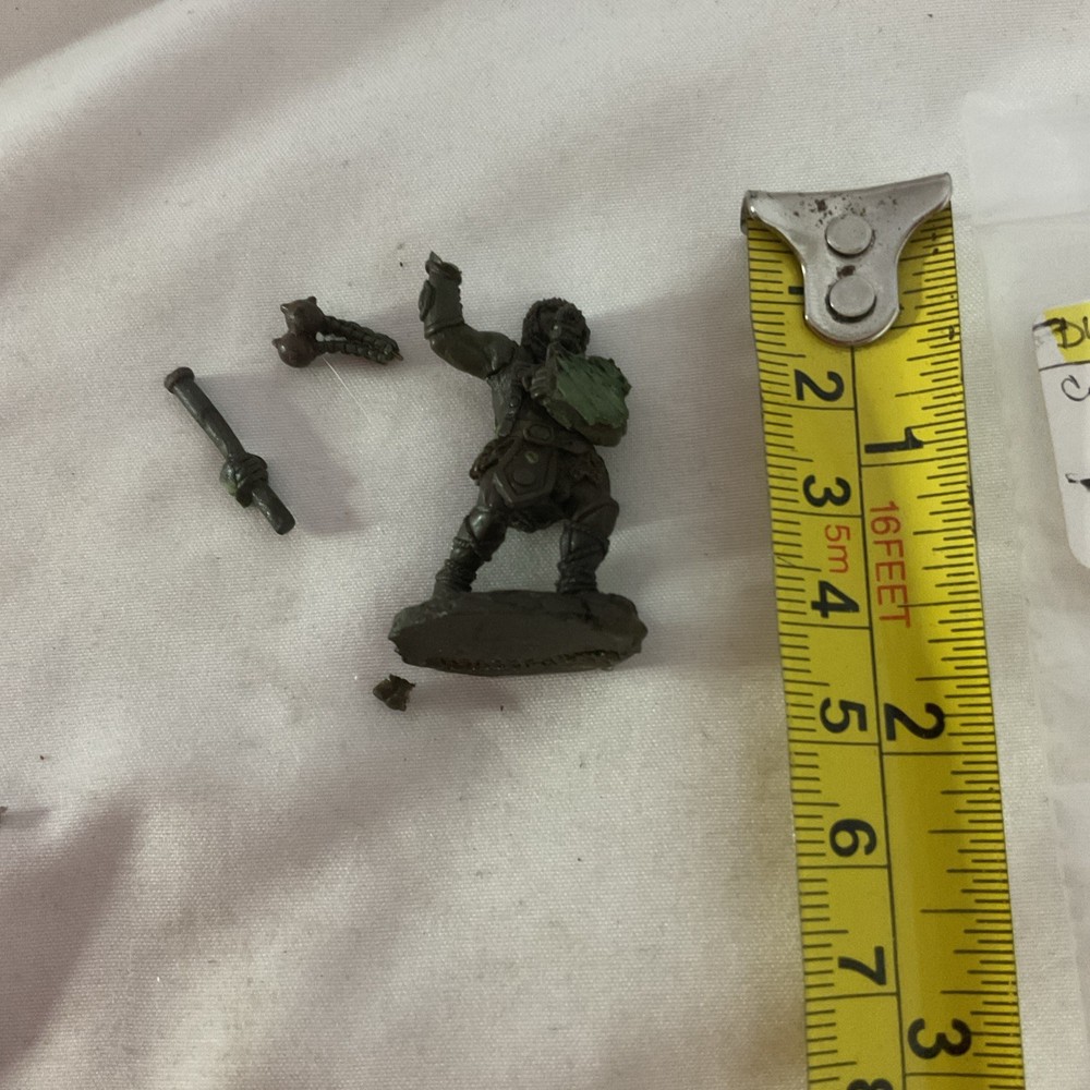 Dwarven Forge Orc W/ Flail Miniature Green Original Sculpt