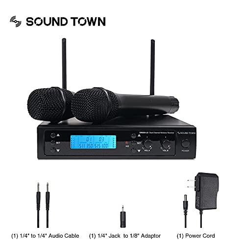 200-Channel Professional UHF Wireless Microphone System with 2 2 Handheld Mics