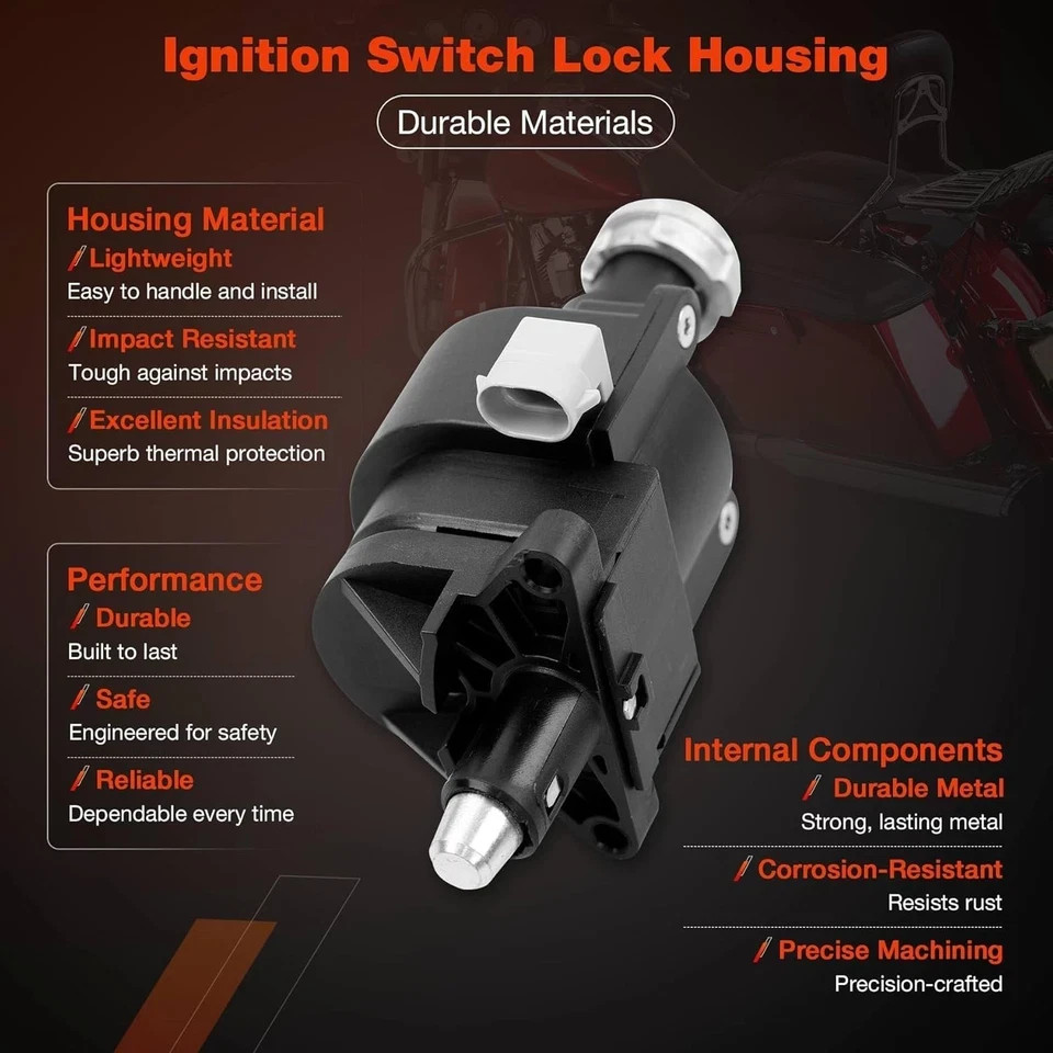 Ignition Switch Lock Housing Assembly Fit for 2014-2023 Harley Davidson Elect...