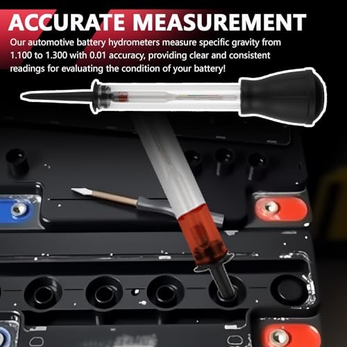 10.63 Inch Battery Hydrometer Tester - Precision Quick Acid Tester Deep