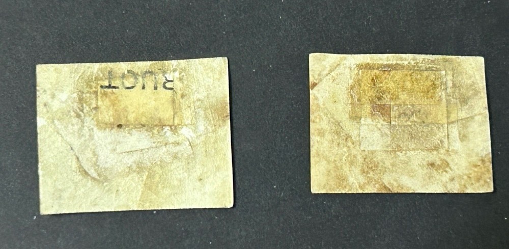 Suez Canal - 1858 - Two Stamps.