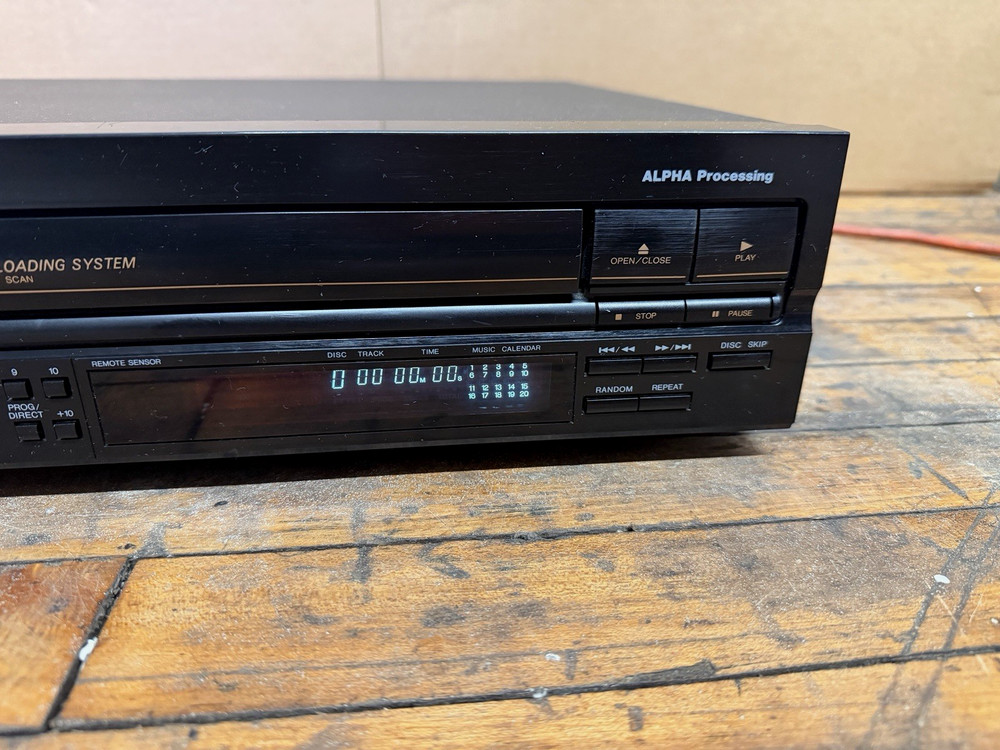 Denon DCM-460 5 Disc CD Auto Changer PCM Audio Alpha Processing Tested Works
