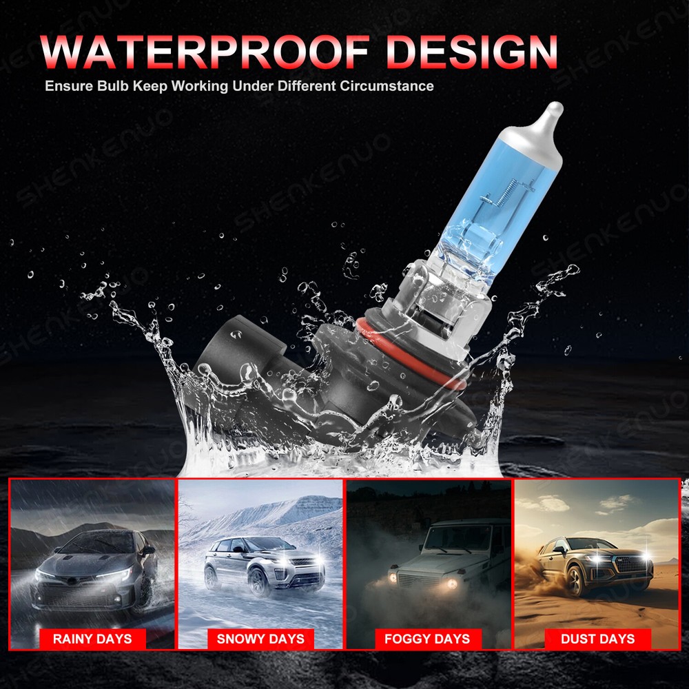 For Jeep Commander 2006-2010 6x Halogen Headlight High/Low + Fog Light Bulbs Kit