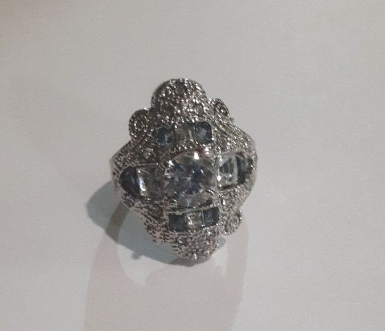 925s Costume Jewelry Ring Size 9