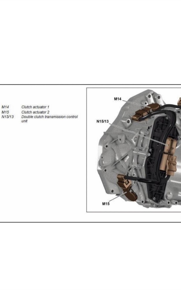 Smart For-two 453 clutch actuator M14/M15