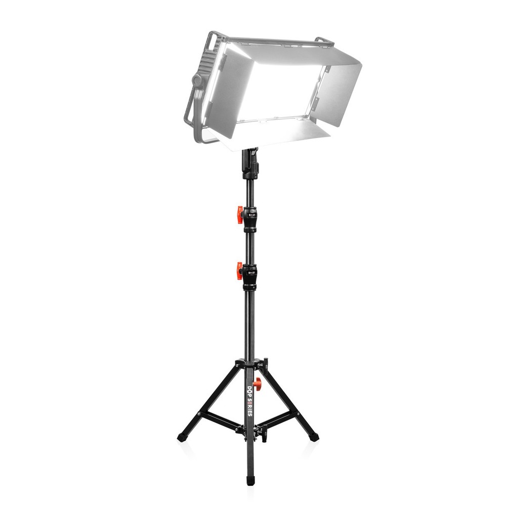 Shape 6.9' 3-Section Low Boy Double Riser Stand, Black/Chrome