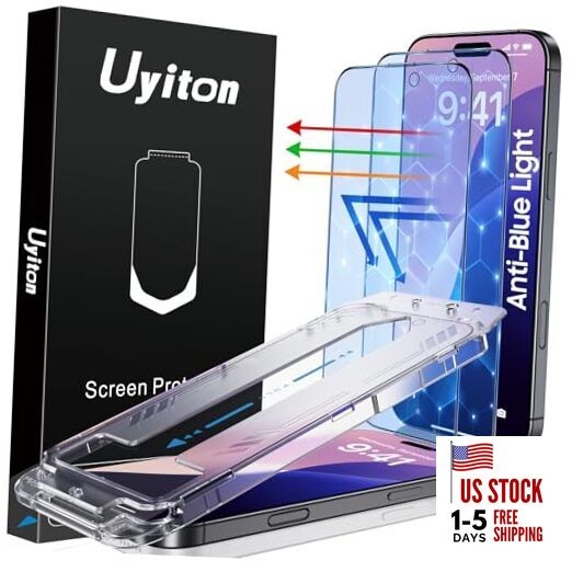 Compatible with Screen Protector (Anti-Blue Light) iPhone 16 Clear(Blue Light)