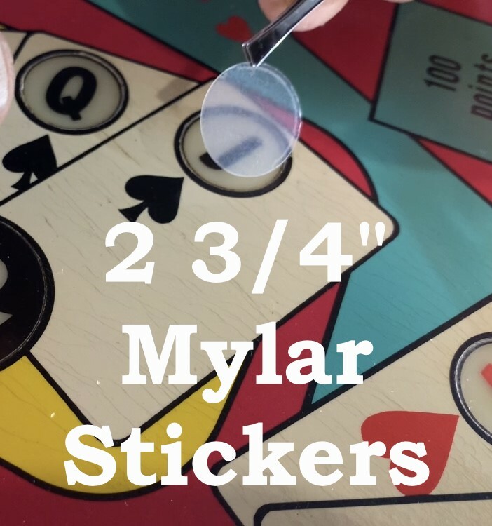 2 3/4" Pinball Insert Leveling Mylar Stickers - Fix Cupped, Sinking Inserts!