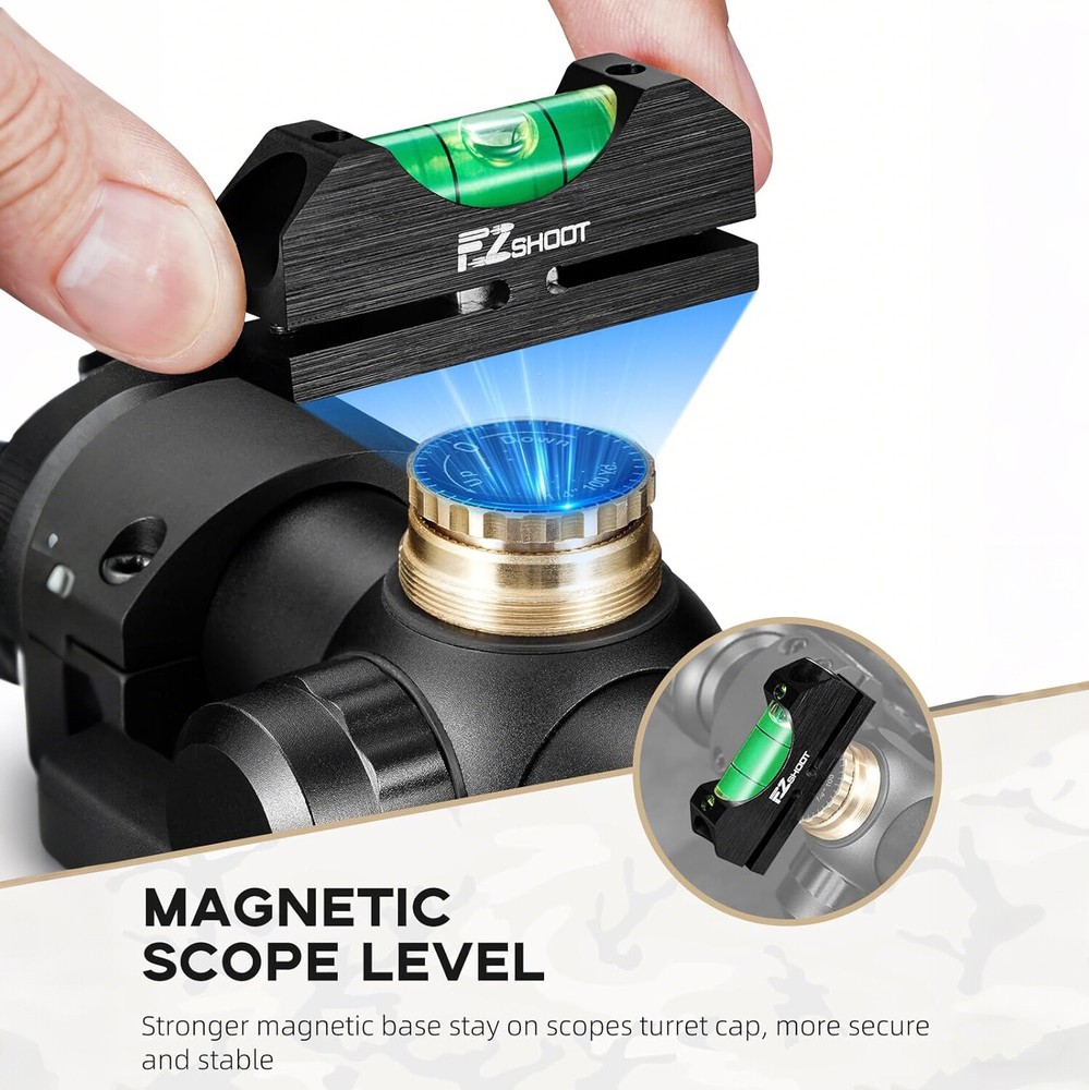 Upgraded Scope Leveling Combo Universal Magnetic Optics Scope Bubble Level Kit