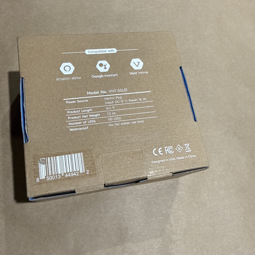 smart strip light 16.4 ft vont VNT-SSL01