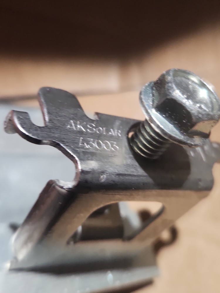 AK Stamping Solar End Clamp A3003 38mm