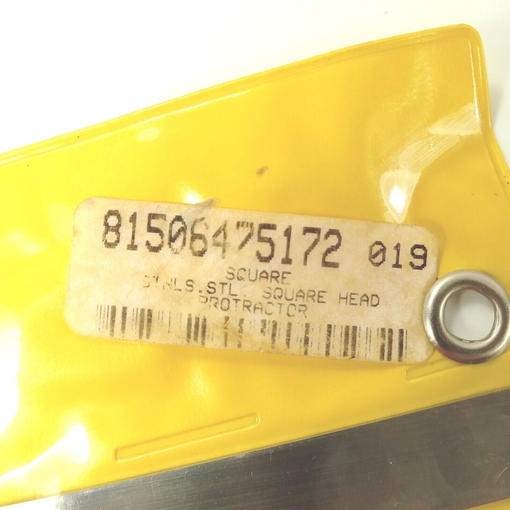 HOL 5002 Stainless Steel Rectangular Square Head Protractor with Plastic Bag