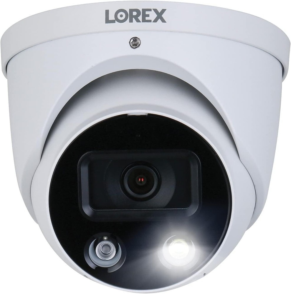 Lorex 4K Ultra HD Smart Deterrence IP Dome Camera Smart Motion Detection E893DD
