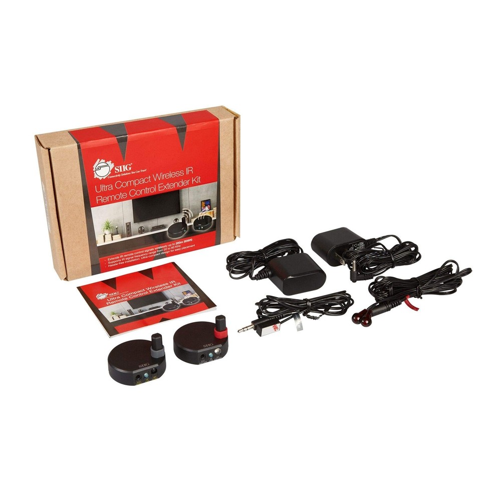 SIIG Ultra Compact Wireless IR Remote Control Extender Repeater Kit – 200M
